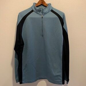 Nike Mens Quarter Zip Nike Fit Therma Blue/Black L​​​​​​​​​​​​​​​​​​​​